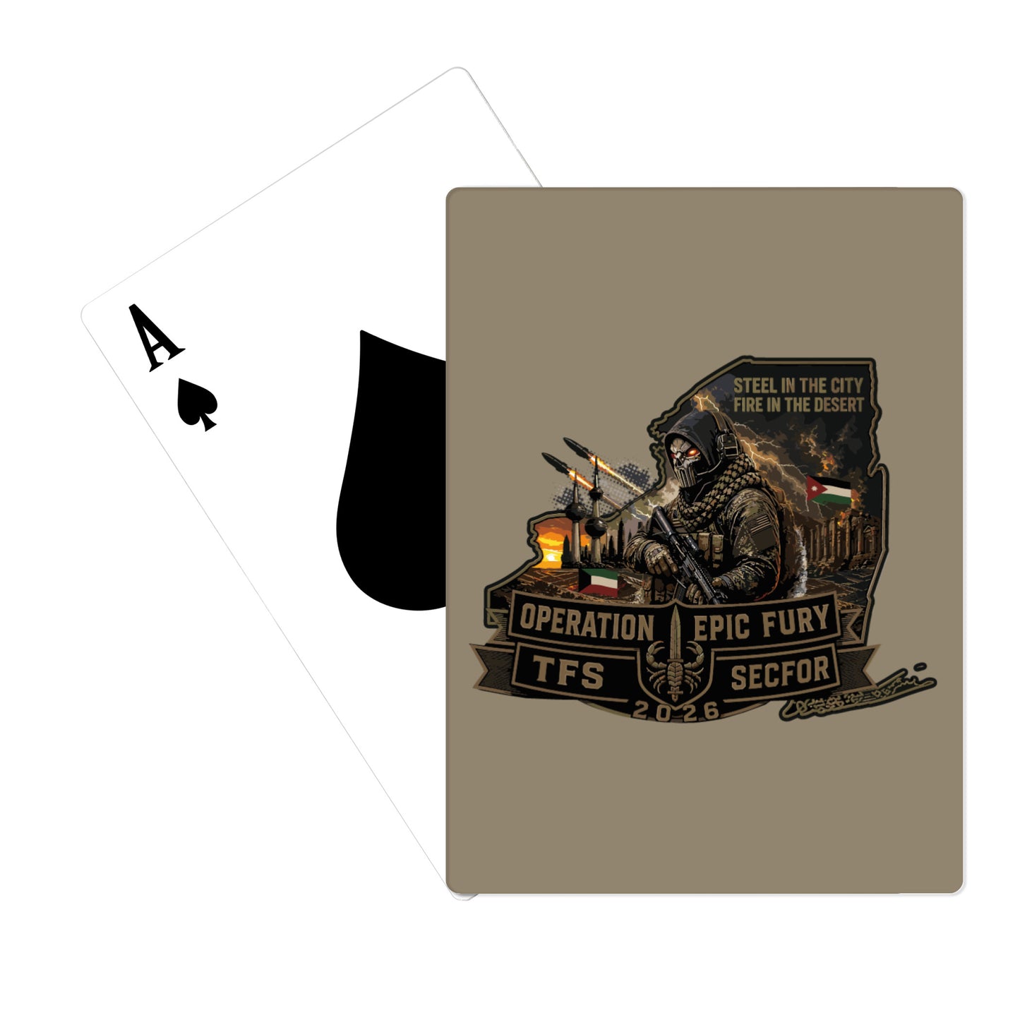 TFS 42ID SECFOR Playing Cards - xZsD3q