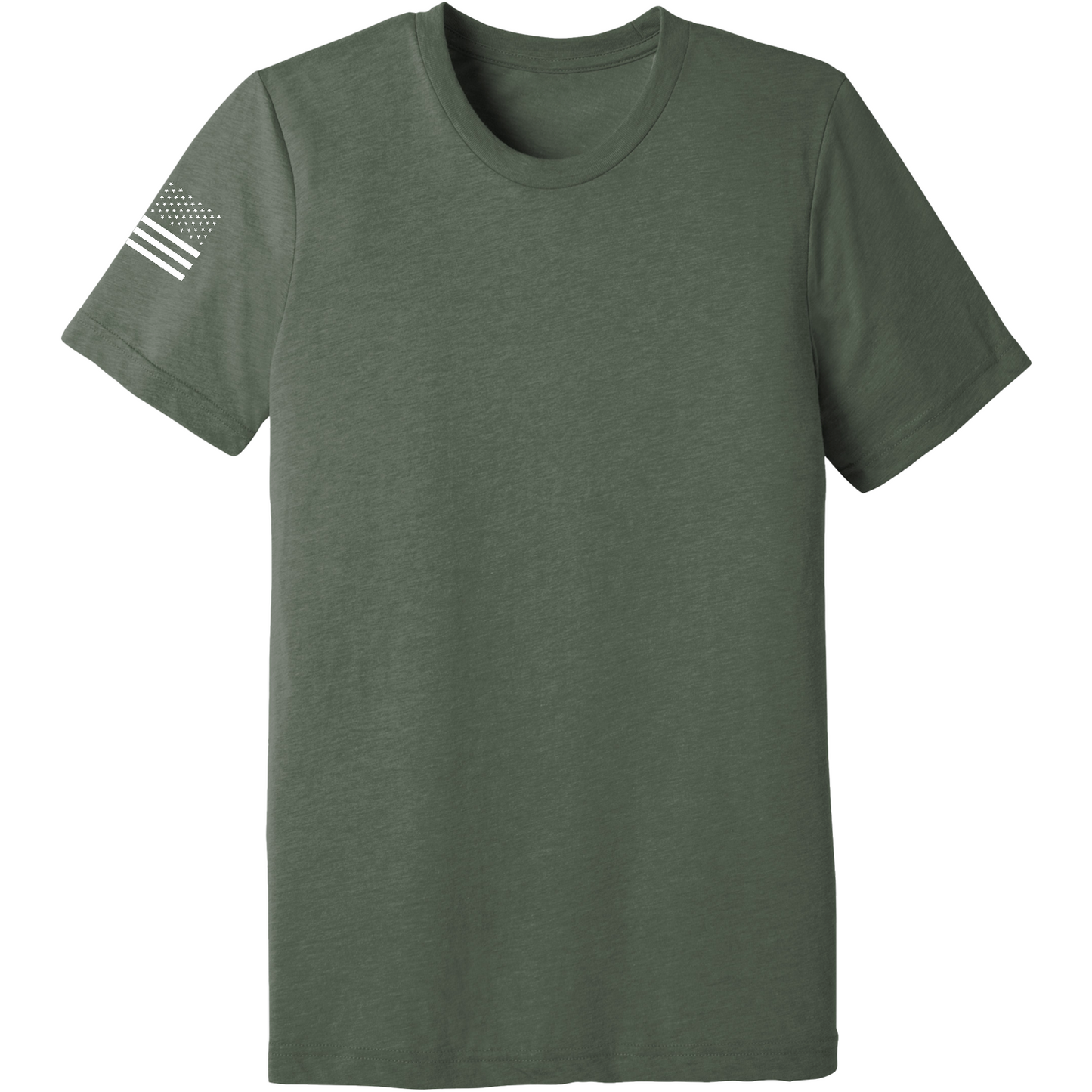 Emblem Basics Comfort Unisex Triblend SS Tee - White Flag