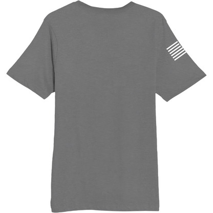 Emblem Basics Comfort Unisex Cotton SS Tee - White Flag