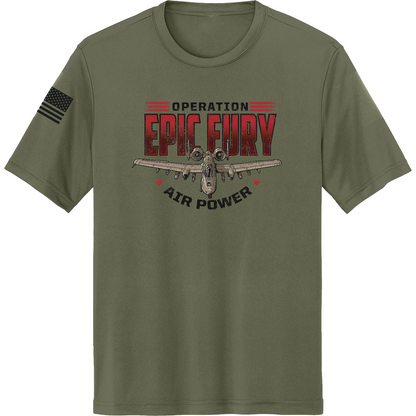 CUSTOM Operation Epic Fury Hi-Tech SS Performance Tee - Thunder