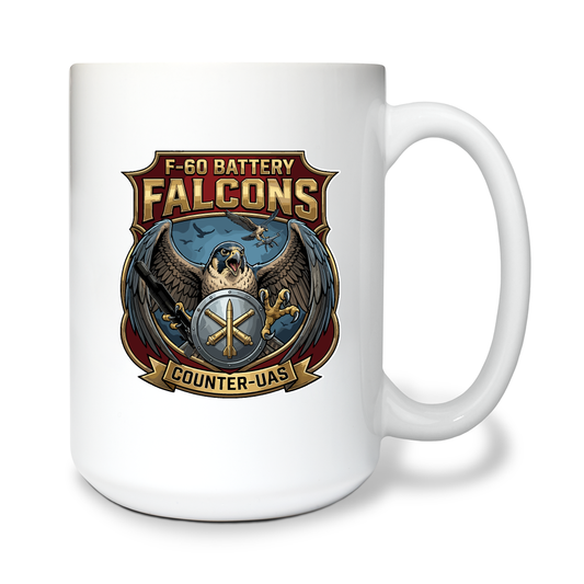 F-60th 15 oz White Ceramic Mug - fPa9t5