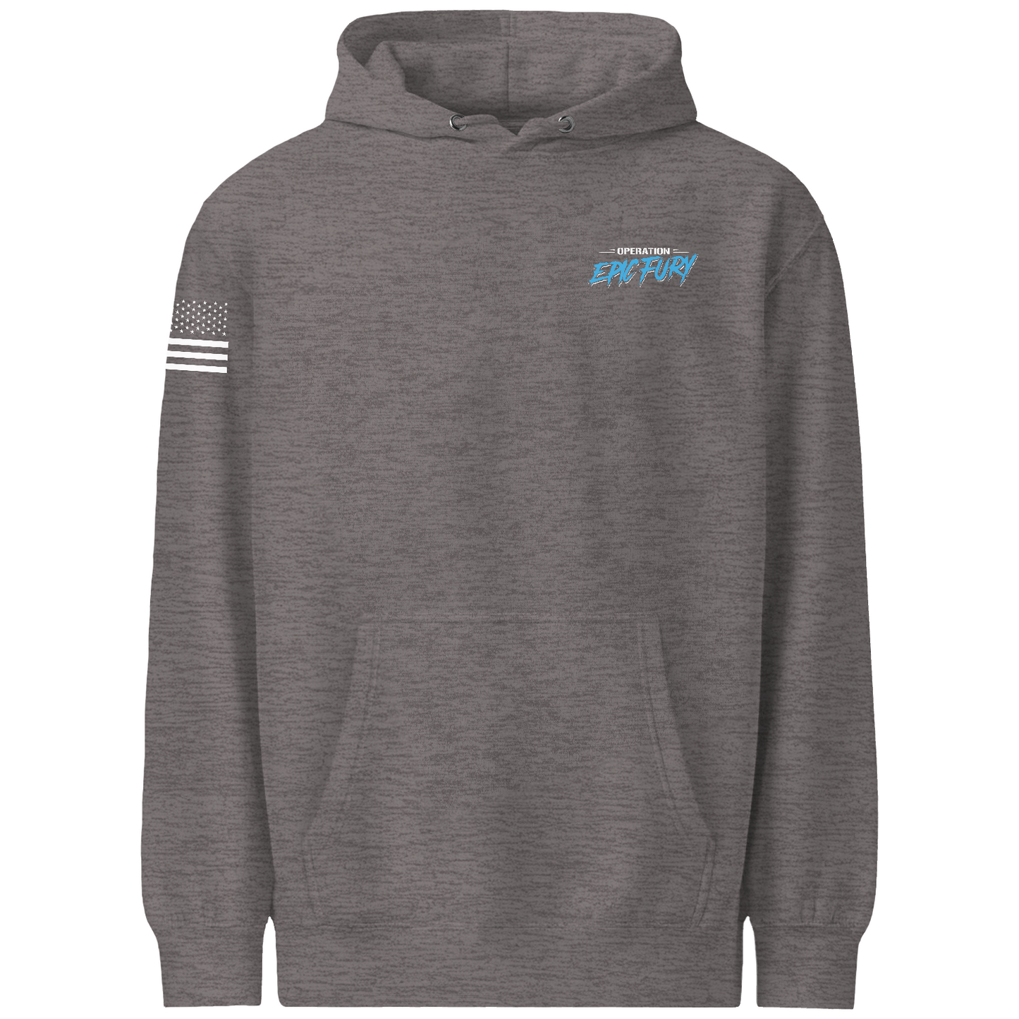Operation Epic Fury Comfort Unisex Hooded Sweatshirt - Blueprint