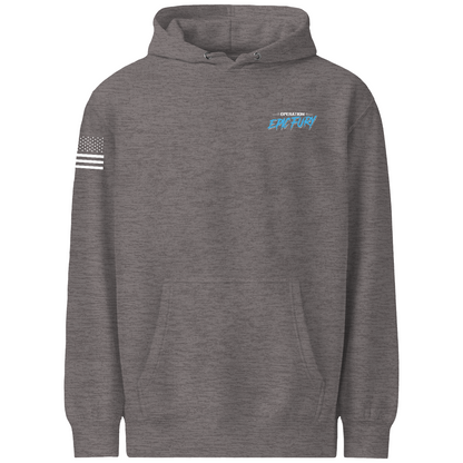Operation Epic Fury Comfort Unisex Hooded Sweatshirt - Blueprint