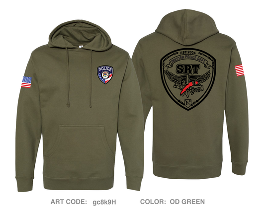 Inkster Police SRT Comfort Unisex Hooded Sweatshirt - gc8k9H