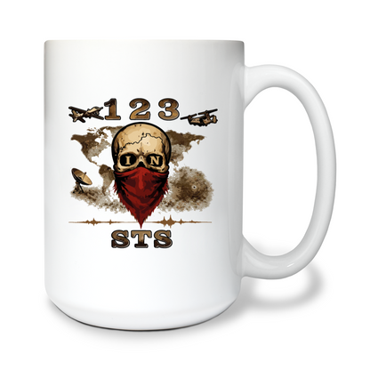 123STS IN 15 oz White Ceramic Mug - PBRtEr