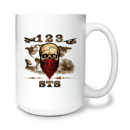 123STS IN 15 oz White Ceramic Mug - PBRtEr