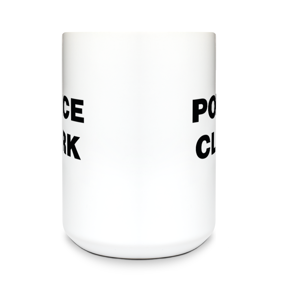 Ticonderoga Police Department 15 oz White Ceramic Mug - XPhnXf