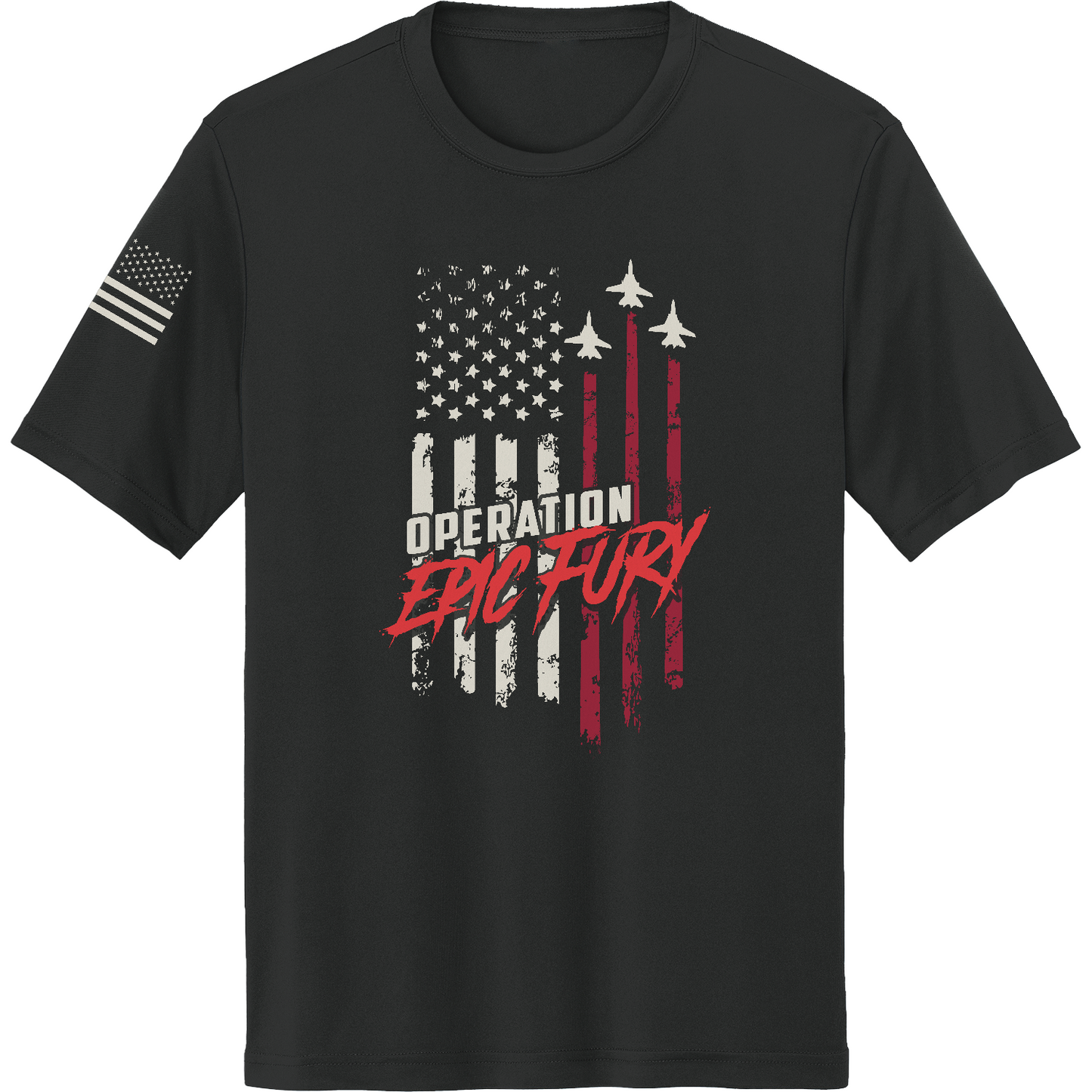 CUSTOM Operation Epic Fury Hi-Tech SS Performance Tee - Flag