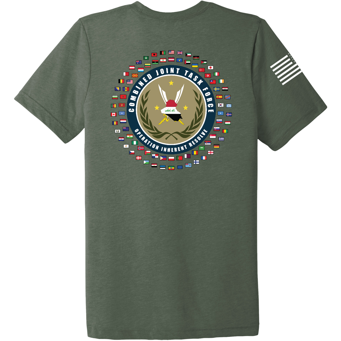 Combined Joint Task Force-Operation Inherent Resolve Store 1 Comfort Unisex Triblend SS Tee - Yspad7