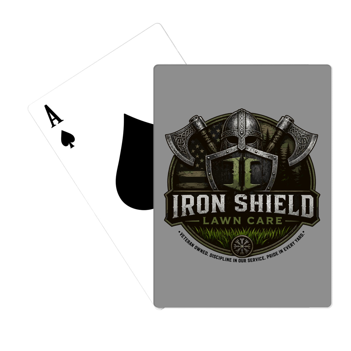 Iron Shield Lawncare Playing Cards - h8UJYB