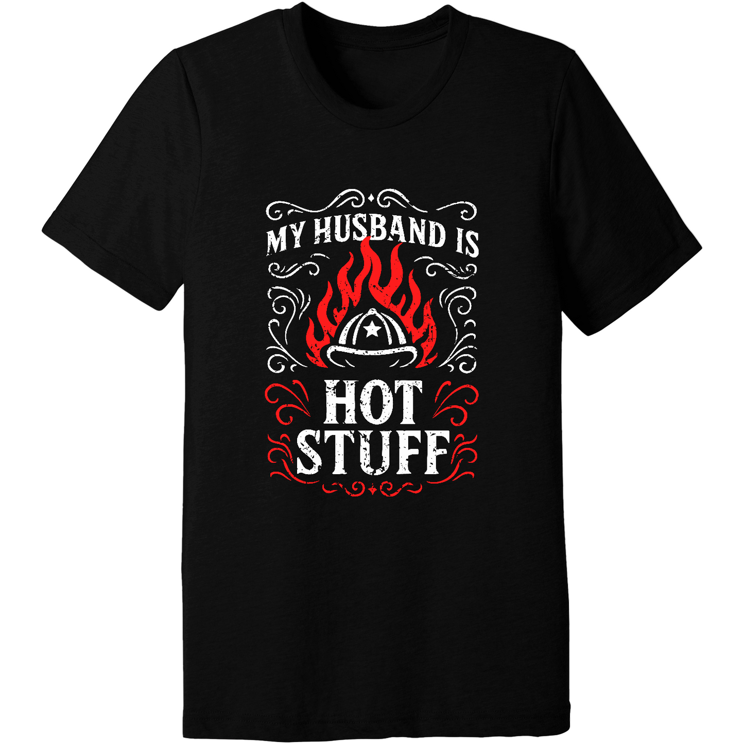 Emblem Comfort Unisex Triblend SS Tee - Husband Hot Stuff