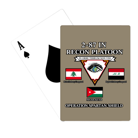 2-87IN Recon PLT Playing Cards - bcJ4Jf