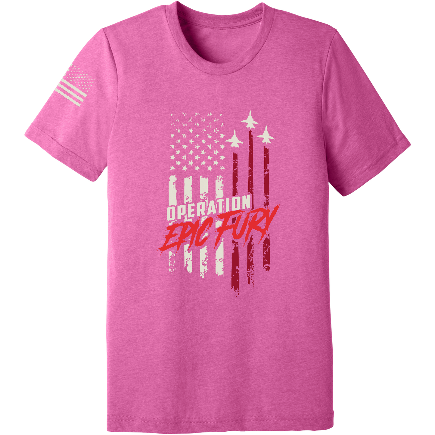 CUSTOM Operation Epic Fury Comfort Unisex Triblend SS Tee - Flag
