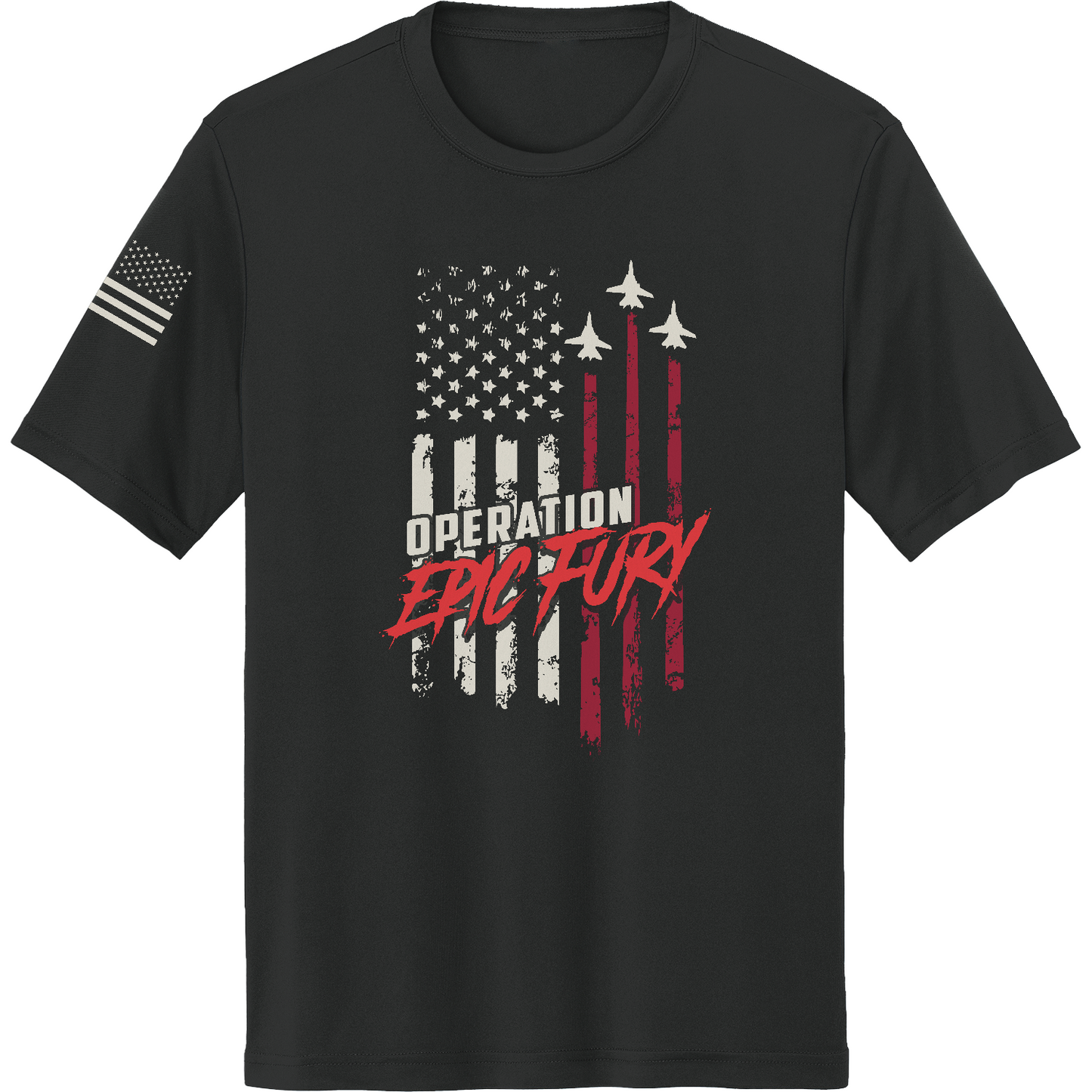 CUSTOM Operation Epic Fury Hi-Tech SS Performance Tee - Flag