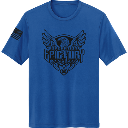 CUSTOM Operation Epic Fury Hi-Tech SS Performance Tee - Eagle