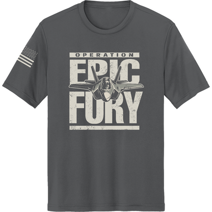 CUSTOM Operation Epic Fury Hi-Tech SS Performance Tee - Plane