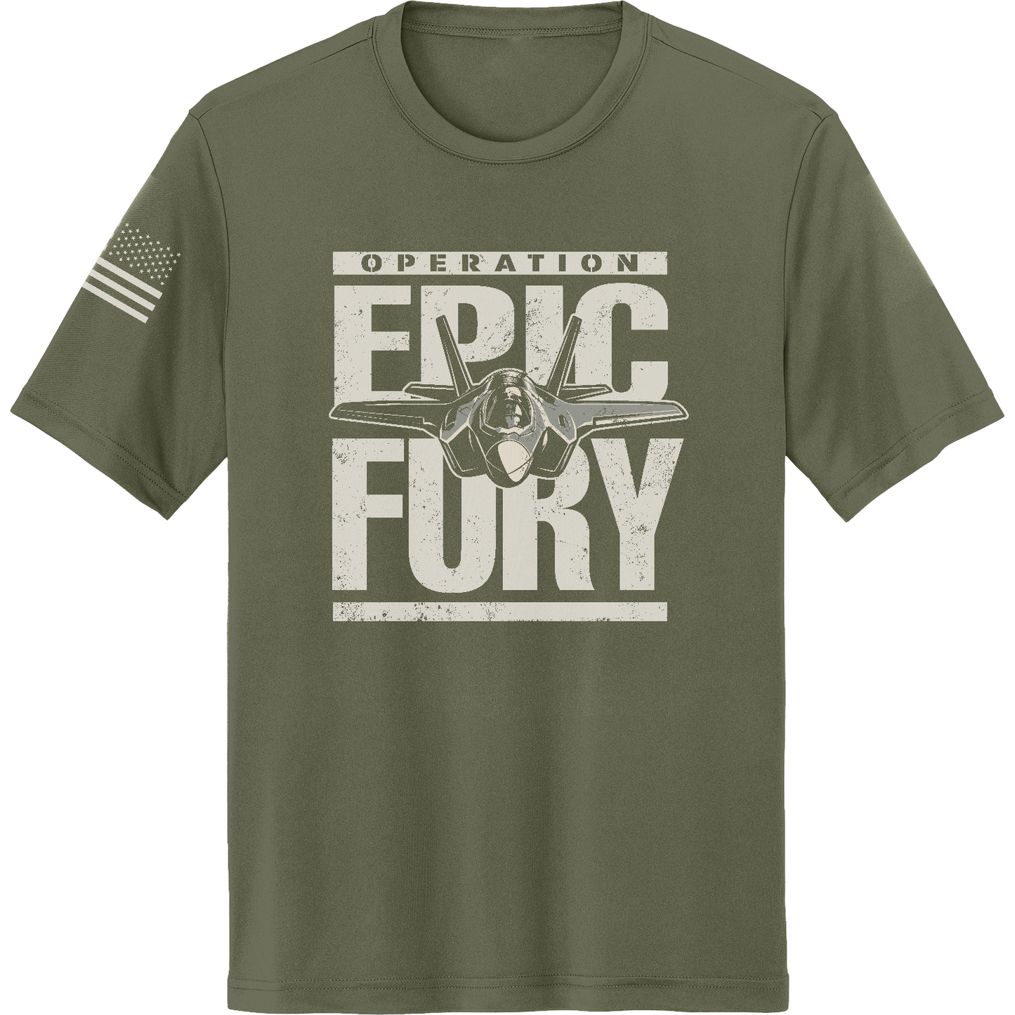 CUSTOM Operation Epic Fury Hi-Tech SS Performance Tee - Plane