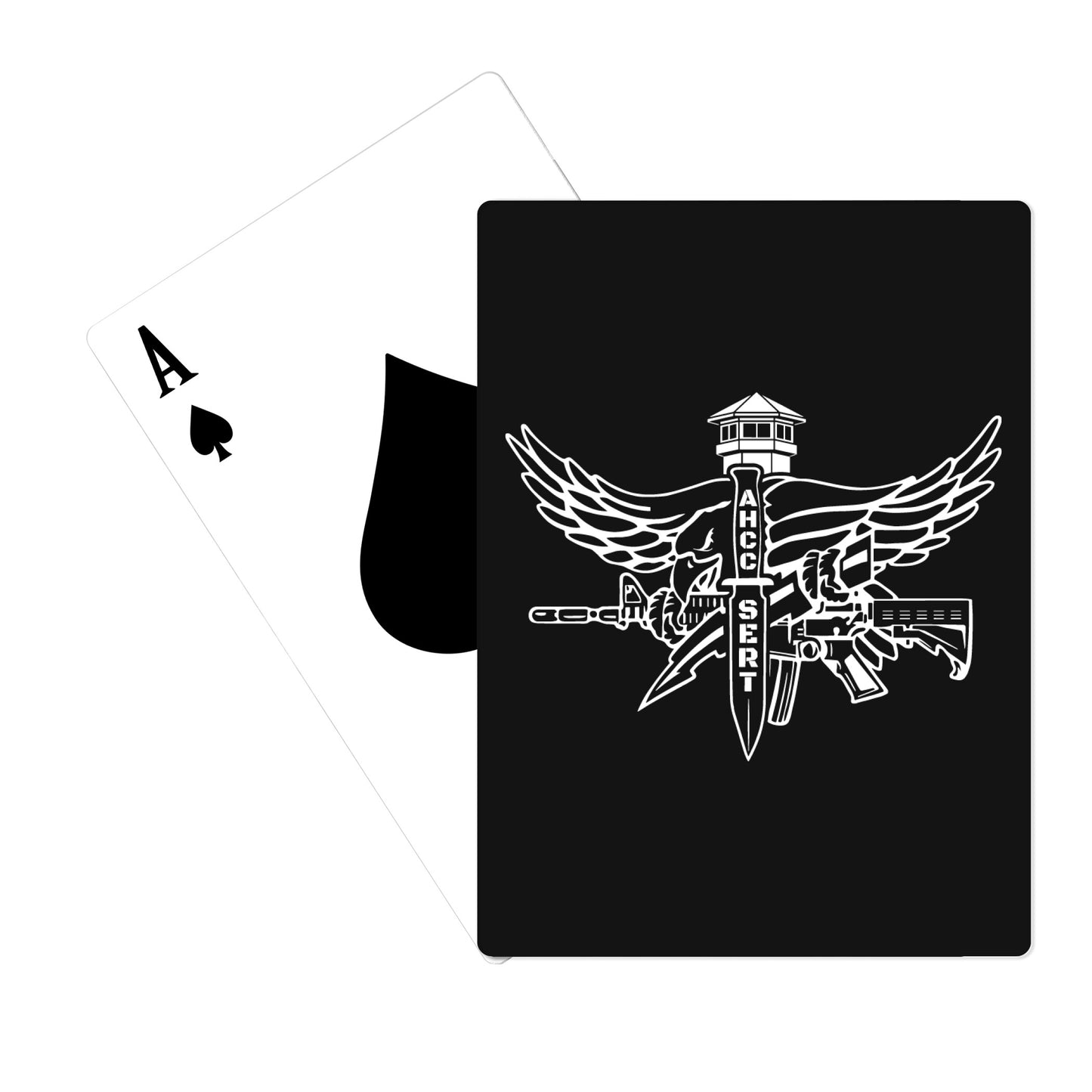 WA Department of Corrections AHCC SERT Playing Cards - wT4hsd