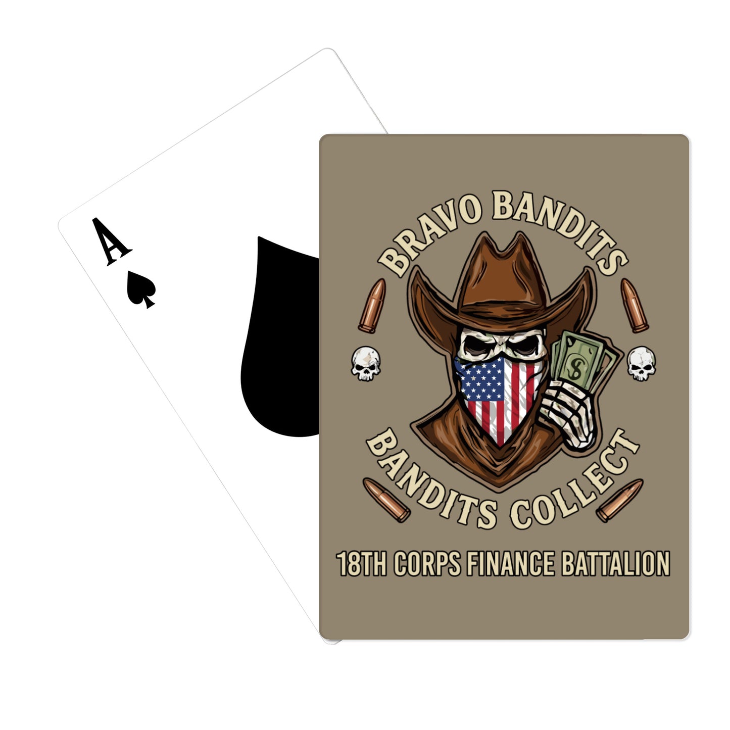 Bravo Company, 18th Corps Finance Battalion Fundraising Collection Playing Cards - jyRMTm