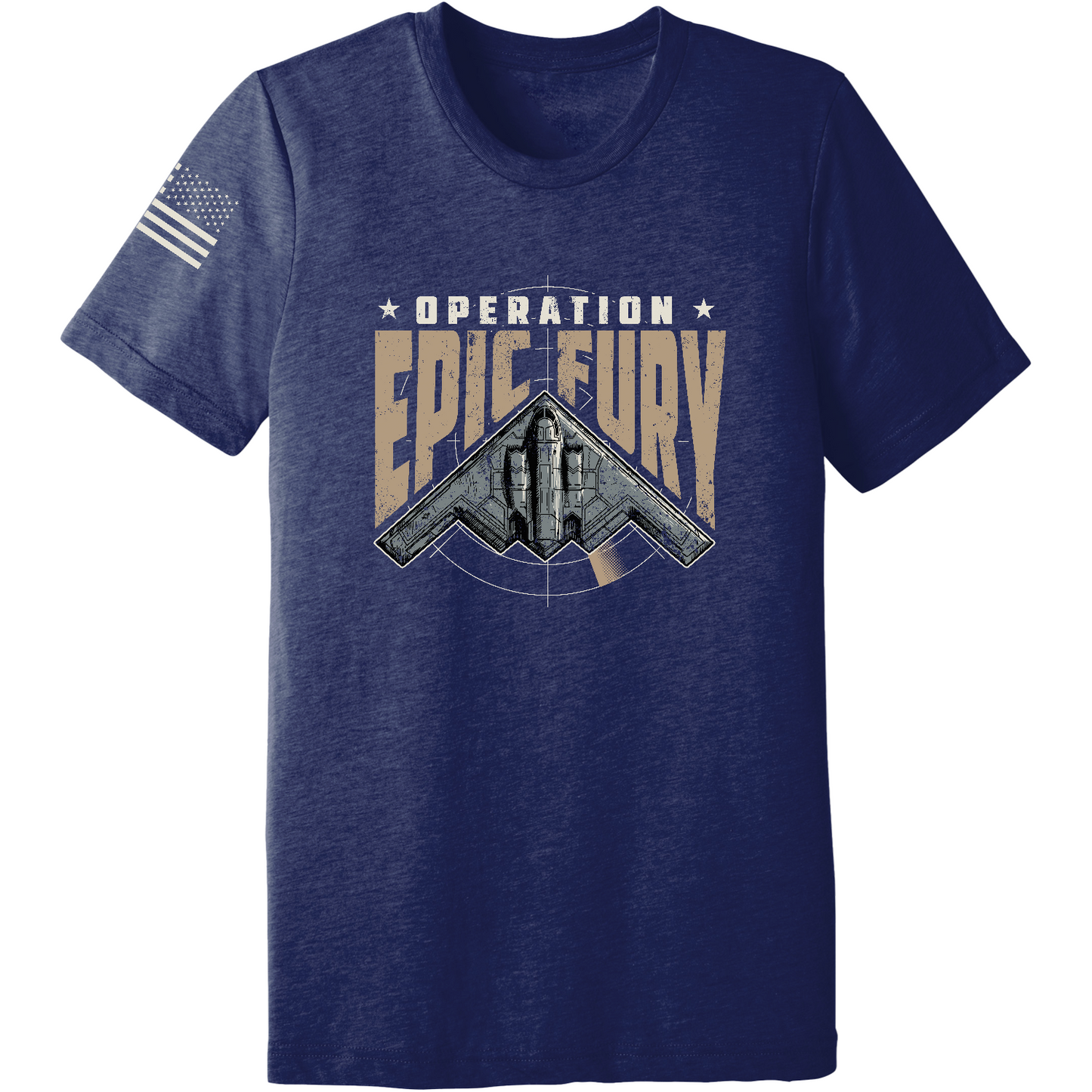 CUSTOM Operation Epic Fury Comfort Unisex Triblend SS Tee - Stealth