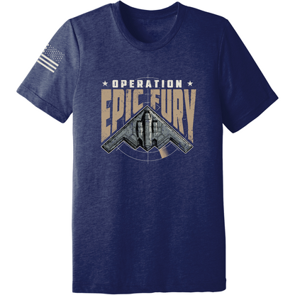 CUSTOM Operation Epic Fury Comfort Unisex Triblend SS Tee - Stealth