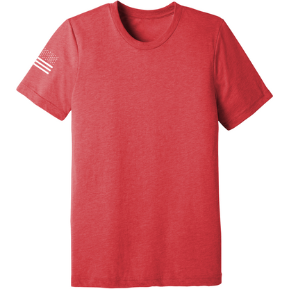 Emblem Basics Comfort Unisex Triblend SS Tee - White Flag
