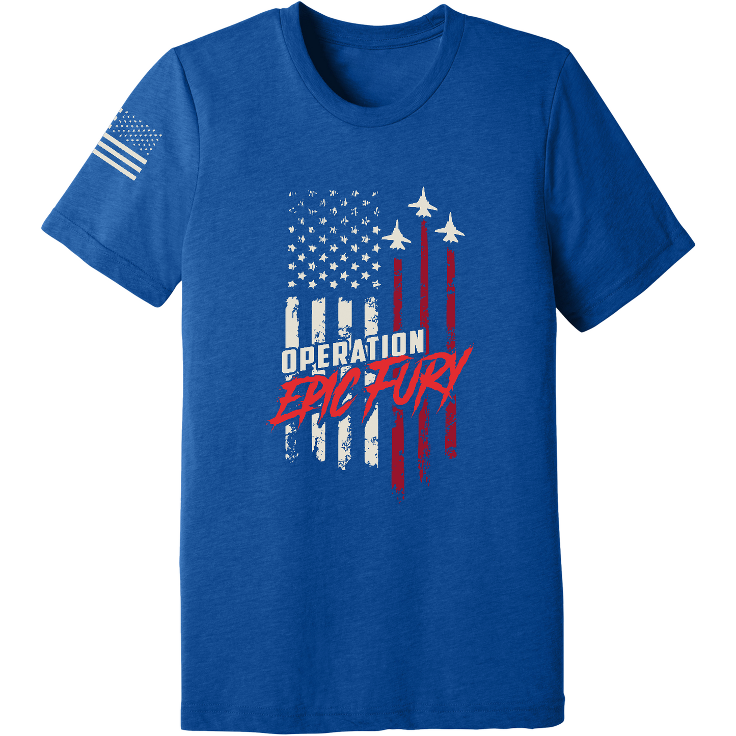 CUSTOM Operation Epic Fury Comfort Unisex Triblend SS Tee - Flag