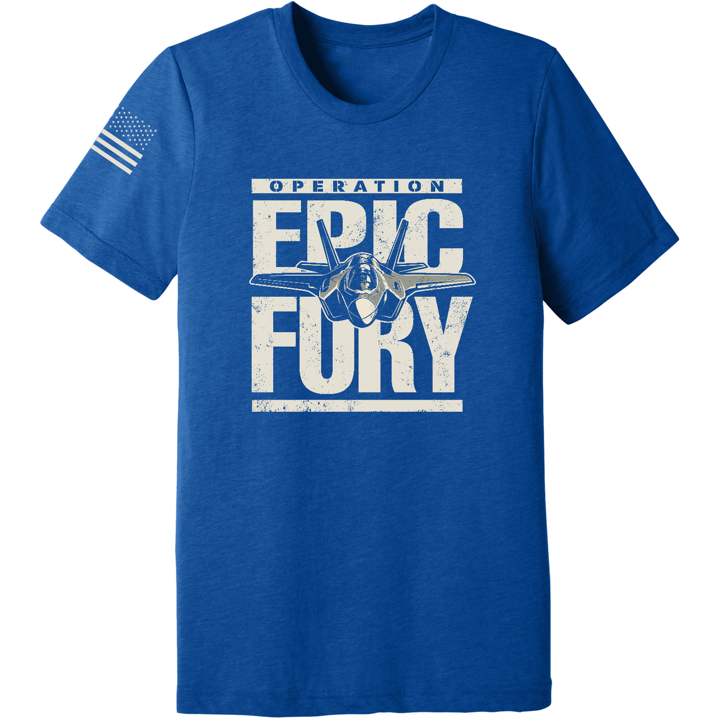 CUSTOM Operation Epic Fury Comfort Unisex Triblend SS Tee - Plane