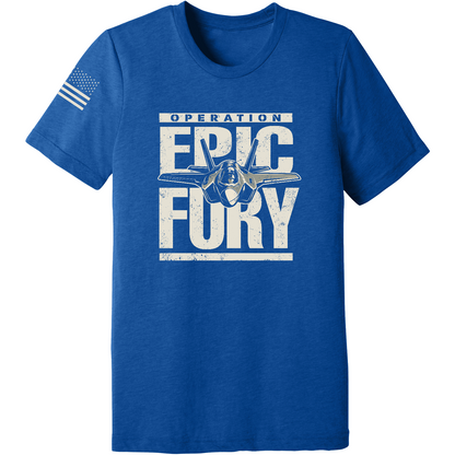 CUSTOM Operation Epic Fury Comfort Unisex Triblend SS Tee - Plane