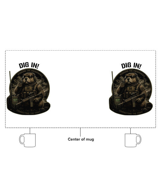 S6, 2-7 CAV 15 oz White Ceramic Mug - KucSHH