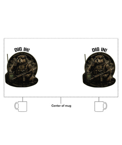 S6, 2-7 CAV 15 oz White Ceramic Mug - KucSHH