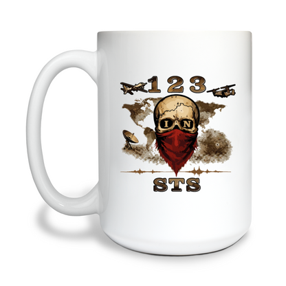 123STS IN 15 oz White Ceramic Mug - PBRtEr