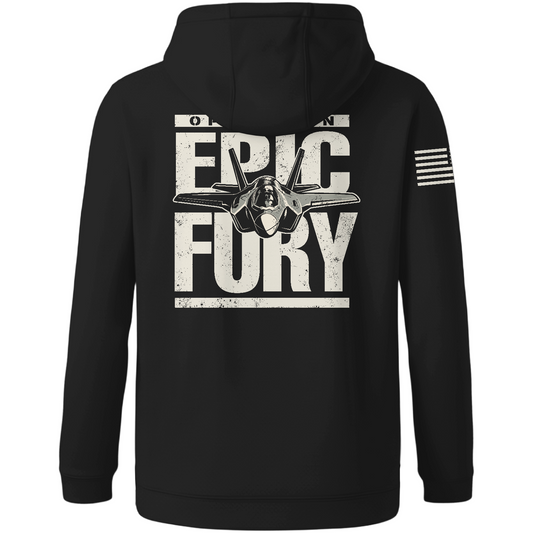 CUSTOM Operation Epic Fury Hi-Tech Performance Hoodie - Plane
