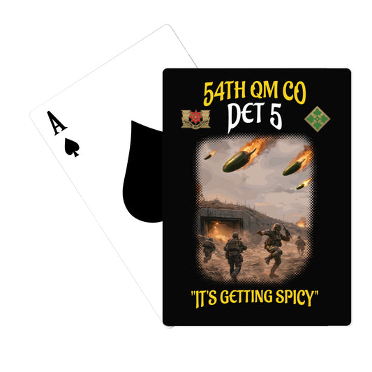 54th QM CO DET 5  Playing Cards - wqjK2f