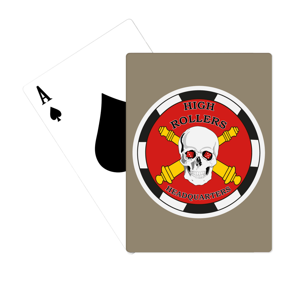 HQ, A BTRY, 3-321FAR Playing Cards - hRDBMA
