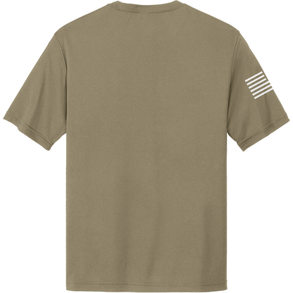 Emblem Basics Hi-Tech SS Performance Tee - White Flag
