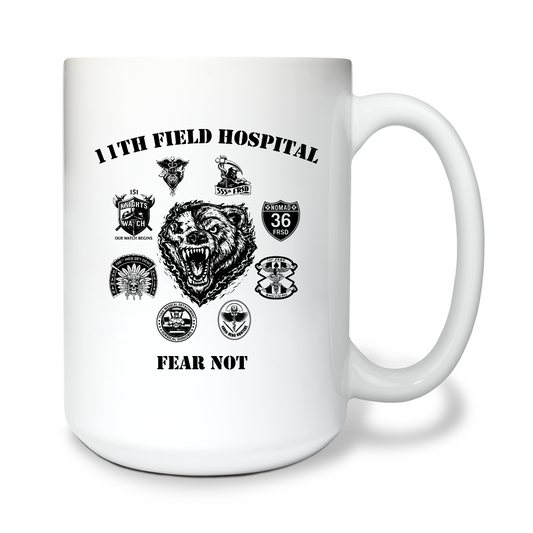 11th Field Hospital 15 oz White Ceramic Mug - yrYfTG