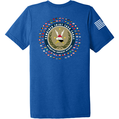 Combined Joint Task Force-Operation Inherent Resolve Store 1 Comfort Unisex Triblend SS Tee - Yspad7