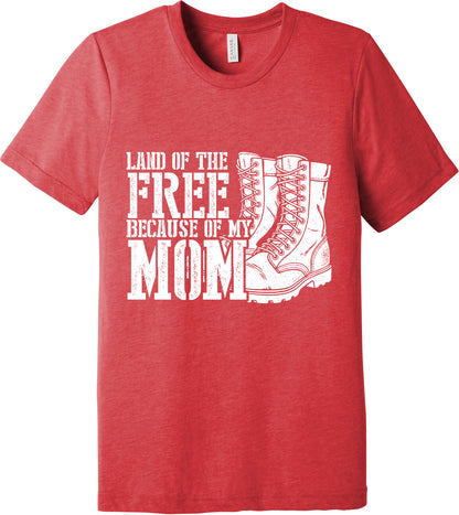 Emblem Comfort Unisex Triblend SS Tee - Because of Mom