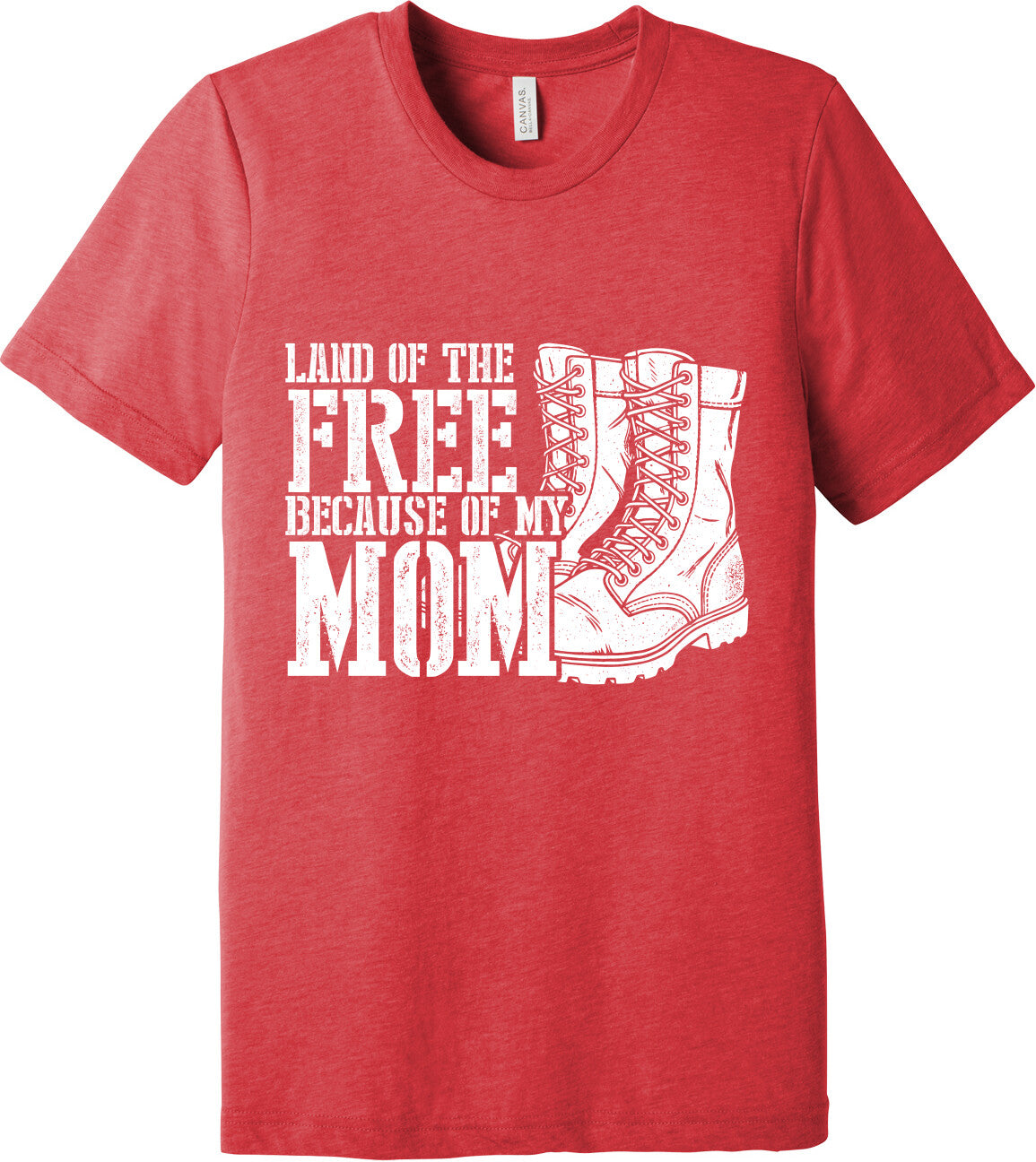 Emblem Comfort Unisex Triblend SS Tee - Because of Mom