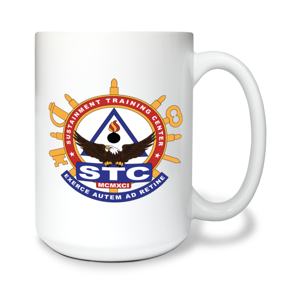 Sustainment Training Center Fundraising Collection 15 oz White Ceramic Mug - thBZTE