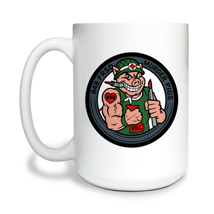 848 FRSD 15 oz White Ceramic Mug - Xiovpo