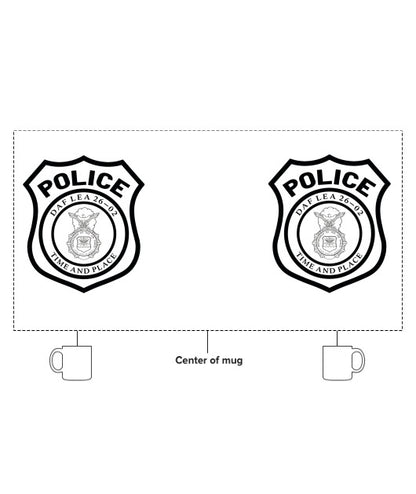 DAF Law Enforcement Academy Class 26-02 15 oz White Ceramic Mug - sw5CJY