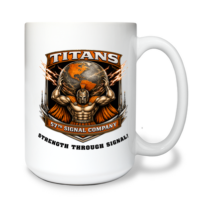 57th Signal Company, 101BSB, 1ABCT, 1ID Fundraising Collection Ceramic Mug - LCHHUp