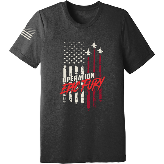 Operation Epic Fury Comfort Unisex Triblend SS Tee - Flag