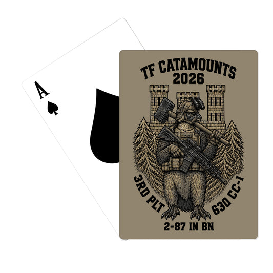 3rd Platoon 63d CEC-I Playing Cards - yT8xFD