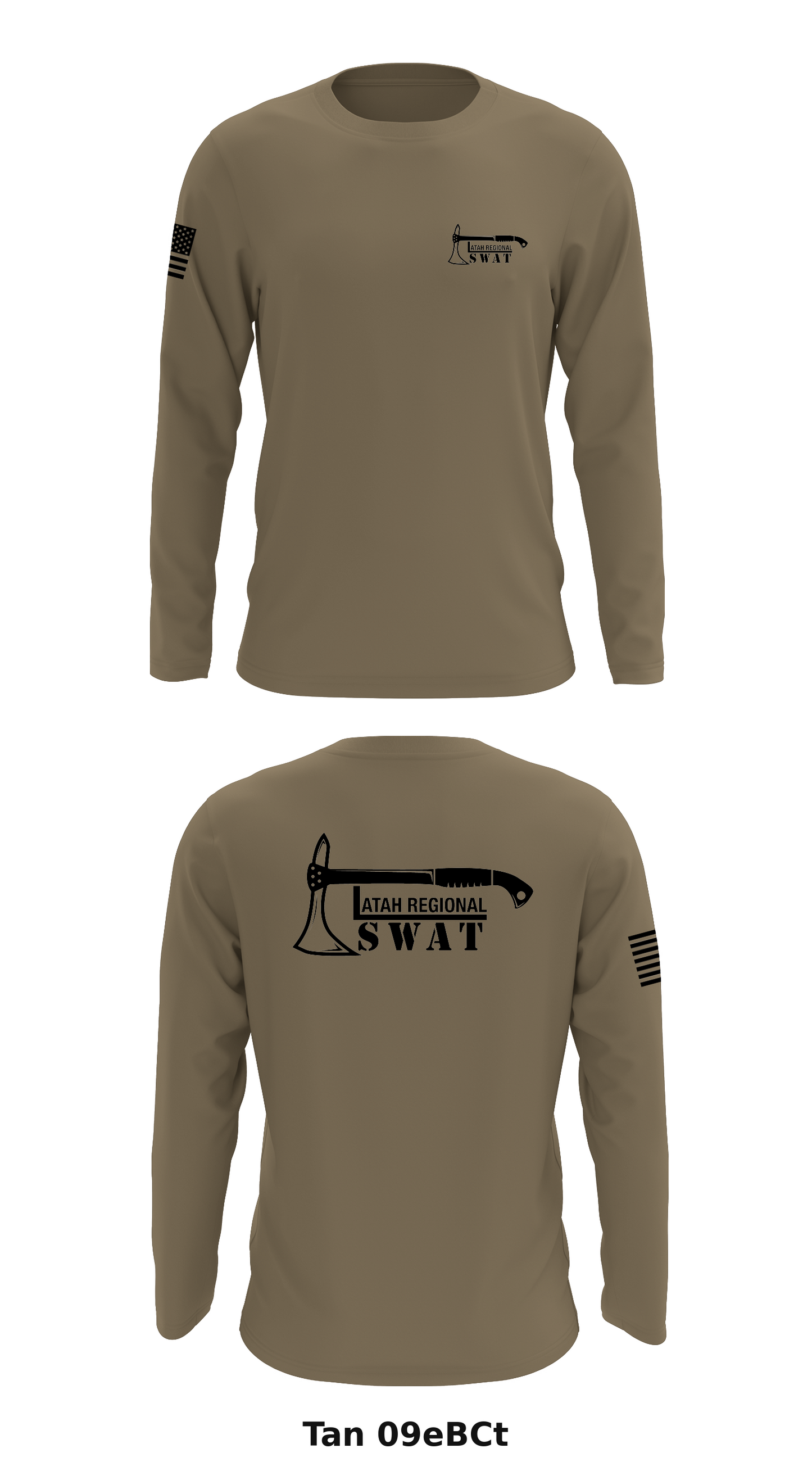 LATAH SWAT Store 1 Core Men's LS Performance Tee - 09eBCt