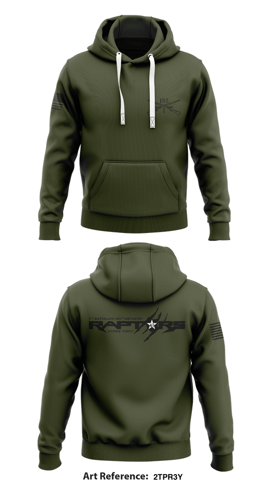 1-185 Stryker Infantry Store 1  Core Men's Hooded Performance Sweatshirt - 2tpr3y
