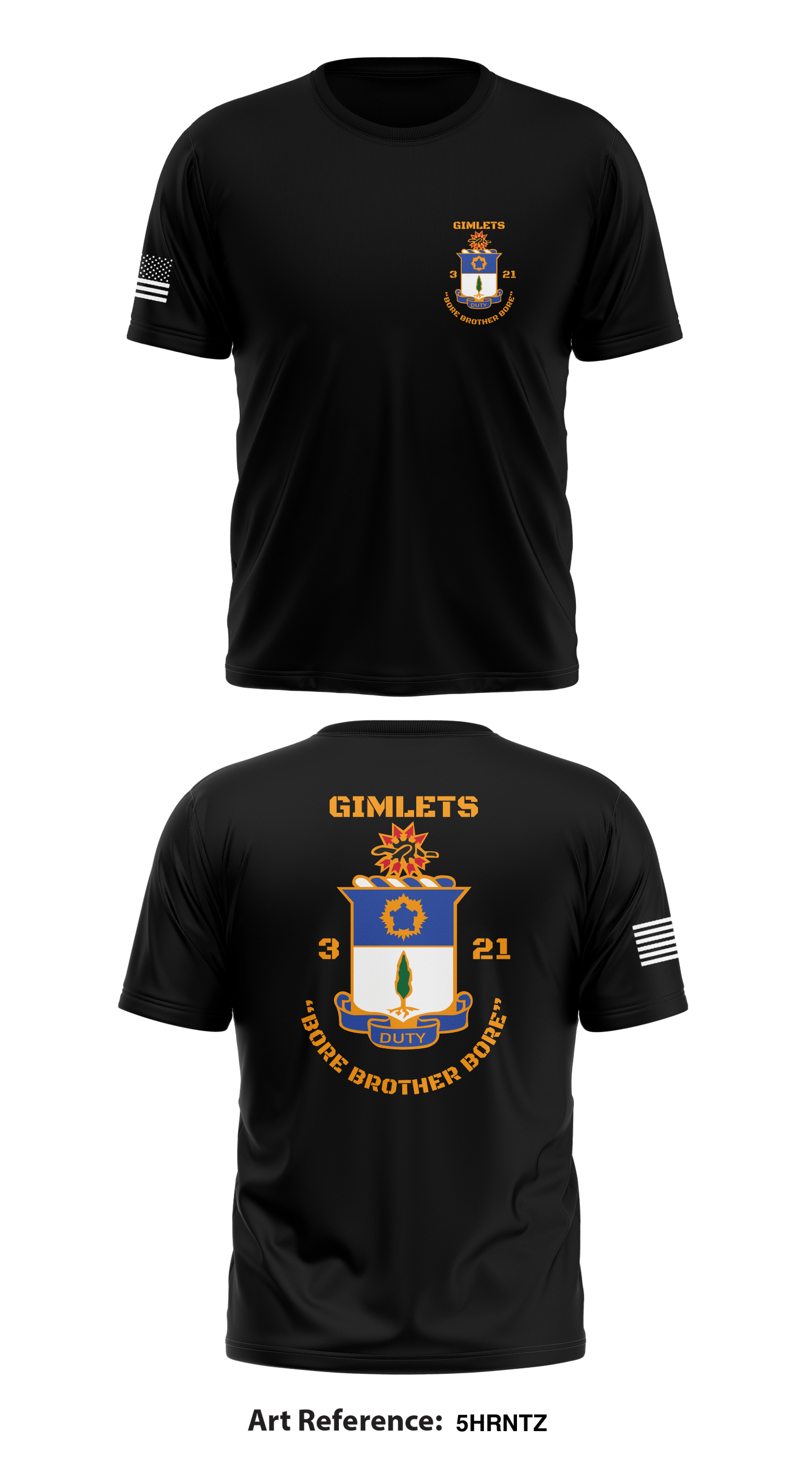 3/21 infantry Store 1 Core Men's SS Performance Tee - 5hrntz