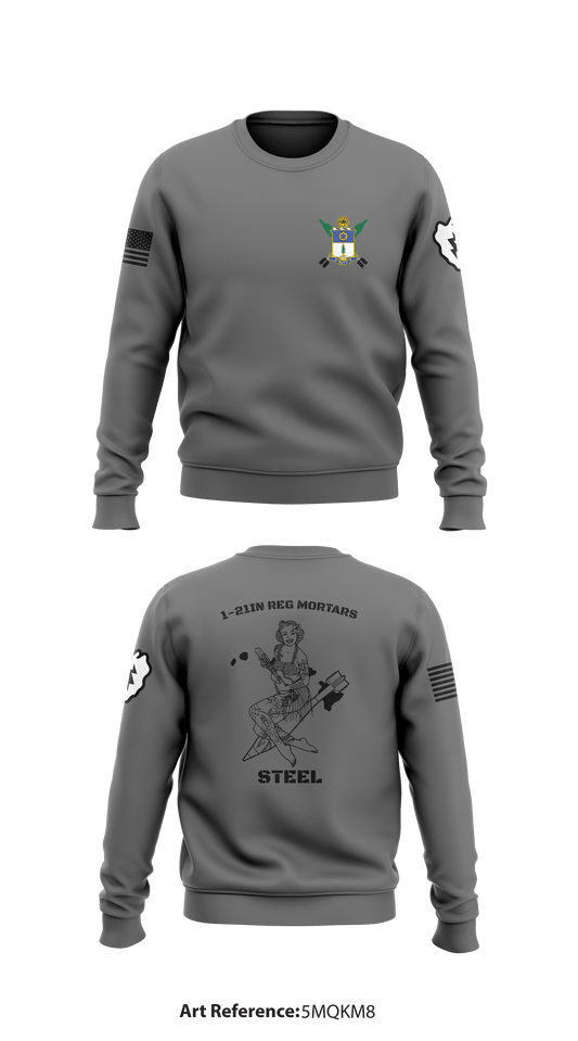 1-21IN Mortars Store 1 Core Men's Crewneck Performance Sweatshirt - 5MqkM8